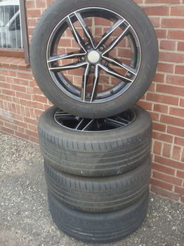 17’’Inch S5 Black Velgen en Banden Verdestein 5x112 - 5