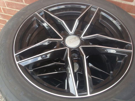 17’’Inch S5 Black Velgen en Banden Verdestein 5x112 - 7