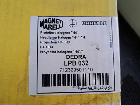 Lancia Dedra Koplamp Magneti Marelli LPB032 712329501110 Links - 4