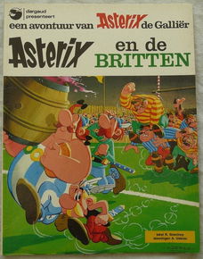 Strip Boek, Asterix, Asterix En De Britten, Nummer 4, Dargaud, 1980.