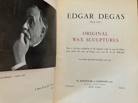 Edgar Degas original wax sculptures - Hébrard - 1