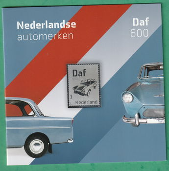 Nederland zilveren postzegel Daf 600 - 0