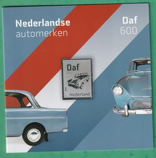 Nederland zilveren postzegel Daf 600