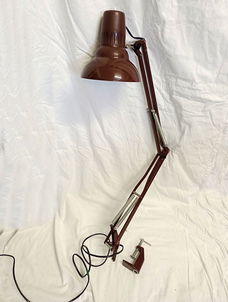 Retro bruine bureaulamp