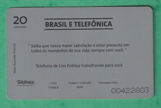 0409-Brazilie telefoonkaart gebruikt - 1