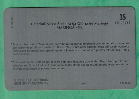 0416-Brazilie telefoonkaart gebruikt - 1