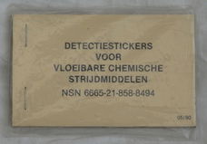 Detectie Stickers Boekje, NBC, Koninklijke Landmacht, 1990.(Nr.6)