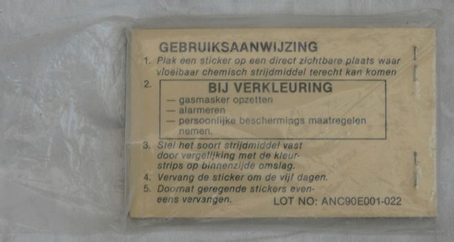 Detectie Stickers Boekje, NBC, Koninklijke Landmacht, 1990.(Nr.6) - 2