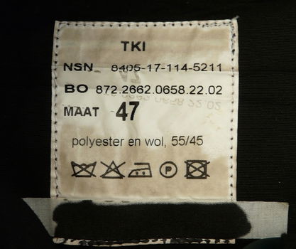 Broek, Uniform DT2000, Koninklijke Landmacht, maat: 47, vanaf 2000.(Nr.2) - 7