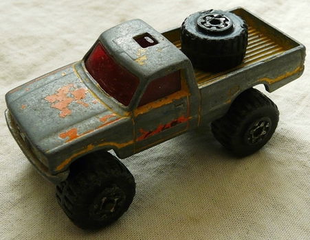 Modelauto, Matchbox (Superfast), Schaal 1:64, No.13/63 - 4x4 Open Back Truck - Yellow, 1983-1985.(1) - 0