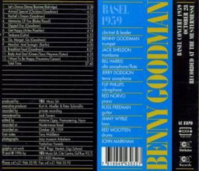 Benny Goodman (1909-1986) - Basel 1959 - CD - 1