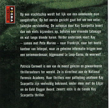 Patricia Cornwell = Zwarte hoek - Kay Scarpetta thriller - 1