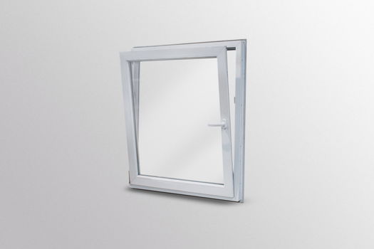 kiep/open raam 1000 x 1000 wit zonder aanslag met HR++ glas - 0