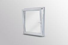 kiep/open raam 1000 x 1000 wit zonder aanslag met HR++ glas