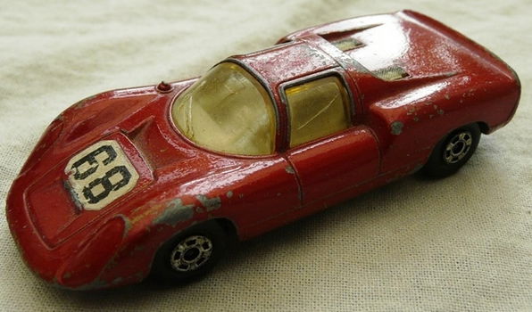 Modelauto, Matchbox (Superfast), Schaal 1:55, No.68 - Porsche 910 - Metalflake Red, 1970-1974.(1) - 0