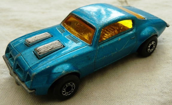 Modelauto, Matchbox (Superfast), Schaal 1:67, No.4 - Pontiac Firebird - Metallic Blue, 1976-1979.(1) - 0