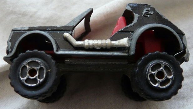 Modelauto, Majorette, Schaal 1:55, No.223 - Crazy Car 4x4 - Black, 1987.(Nr.1) - 4