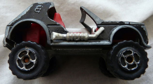 Modelauto, Majorette, Schaal 1:55, No.223 - Crazy Car 4x4 - Black, 1987.(Nr.1) - 6