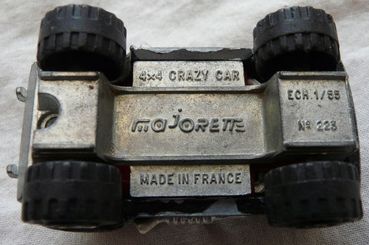 Modelauto, Majorette, Schaal 1:55, No.223 - Crazy Car 4x4 - Black, 1987.(Nr.1) - 7