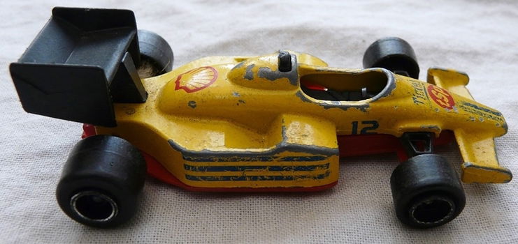 Modelauto, Majorette, Schaal 1:55, No.238 - F1 Racing - Yellow, 1989.(Nr.1) - 5