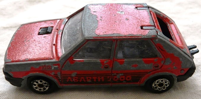 Modelauto, Majorette, Schaal 1:53, No.239 - Fiat Ritmo - Red, 1983-1986.(Nr.1) - 3