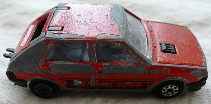 Modelauto, Majorette, Schaal 1:53, No.239 - Fiat Ritmo - Red, 1983-1986.(Nr.1) - 5