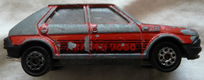 Modelauto, Majorette, Schaal 1:53, No.239 - Fiat Ritmo - Red, 1983-1986.(Nr.1) - 6 - Thumbnail