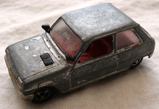 Modelauto, Majorette, Schaal 1:55, No.257 - Renault 5 - Silver, 1980-1981.(Nr.1) - 0