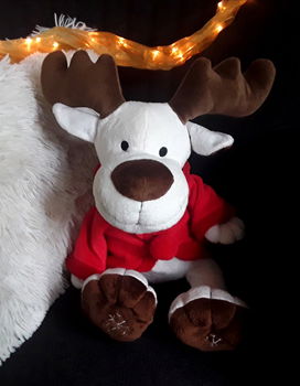 Kerstknuffel - rendier - rudolph - Rudolf - knuffel - kerstdecoratie - 3