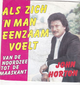 Single John Horton - Als zich 'n man eenzaam voelt - 0