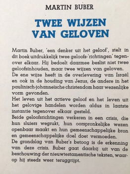 Twee wijzen van geloven - Martin Buber - 1