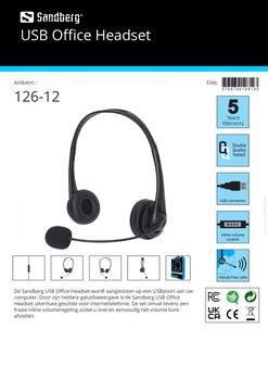 USB Office Headset uitermate geschikt voor internettelefonie - 2