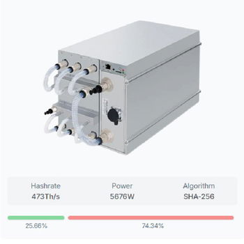 Model Antminer S21 XP Hyd (473Th) SHA256 Bitmain - 0