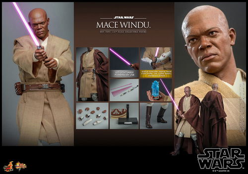 Hot Toys Star Wars Episode II Mace Windu MMS681 - 1