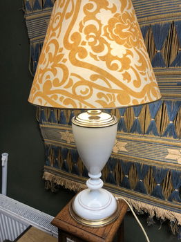 Vintage Hollywood Regency Lamp met Laura Ashley Kap. - 0