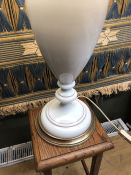 Vintage Hollywood Regency Lamp met Laura Ashley Kap. - 2