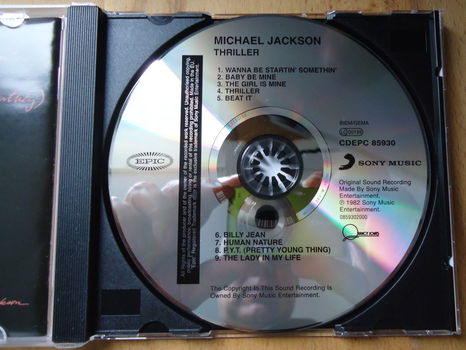 Te koop de originele CD Thriller van Michael Jackson. - 2