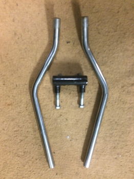 Originele harley FLH, sportster & K-models stuurclamp 1952- 1984 met stuur - 2