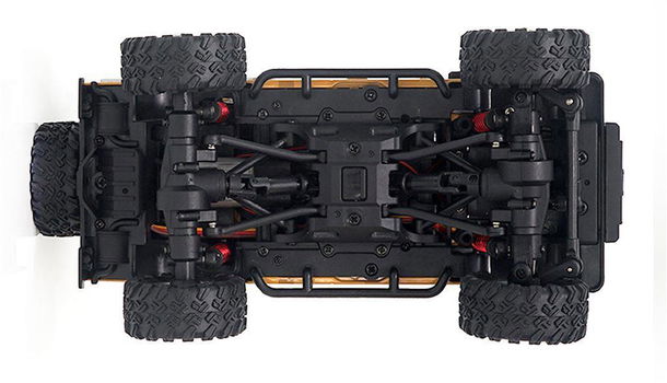 22567 D90X28 metalen crawler geel 1/28 4WD RTR - 4