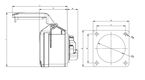 PCE CEE 32A opbouw contactdoos 5-polig 400V 70x70mm - 2 - Thumbnail