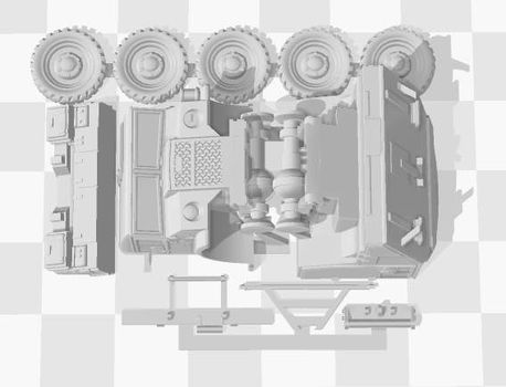 Canadese artillerie tractor - 3D-print in diverse schalen - 2