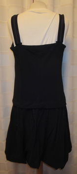 Zwarte stoere of feestelijke jurk JUSTB maat XL A21 - 1