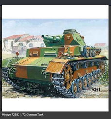 Bouwpakket Mirage-Hobby Mirage 72853 1/72 German Tank Pz.Kpfw.IV C