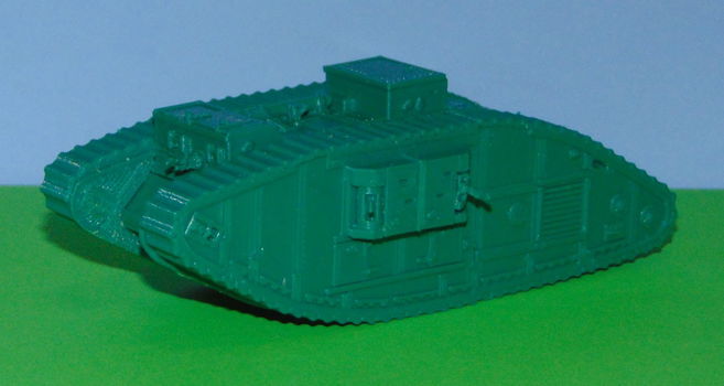 Britse Mk V tank - 1e WO - 3D-print in diverse schalen - 0