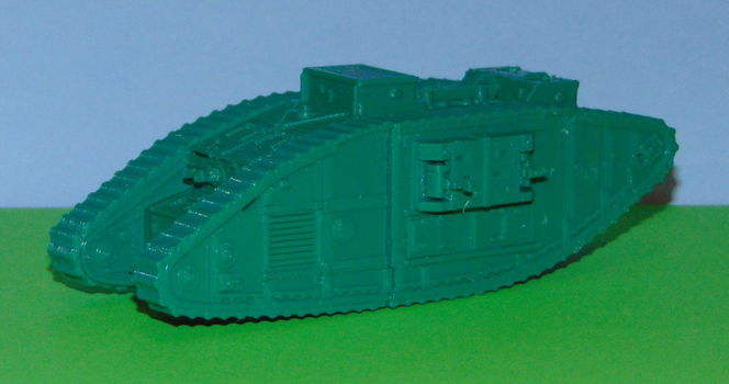 Britse Mk V tank - 1e WO - 3D-print in diverse schalen - 1