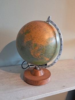 Ouderwetse Globe met verlichting - 1