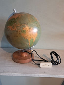 Ouderwetse Globe met verlichting - 3