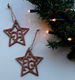 Houten ster - koperkleurig - hanger - kerstdecoratie - barok - kerstster - sterren - 0 - Thumbnail