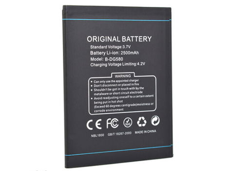 New battery B-DG580 2500mAh 3.7V for DOOGEE DG580 - 0