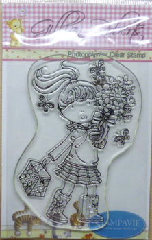 Stampavie - Gillian Roberts Clearstamps - Flower Girl - 0